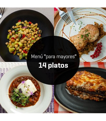 Menú para mayores 14 platos