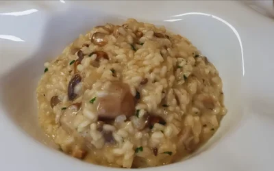 Receta de risotto de champiñones